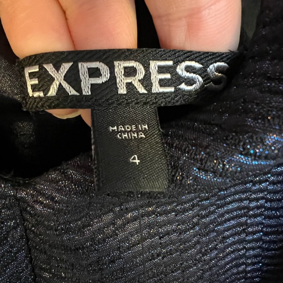 Express NYE XMAS mini dress. NWT size 4. Fit and flare style. - Picture 4 of 5